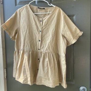 zanzea plus size Blouse Cotton 4xl